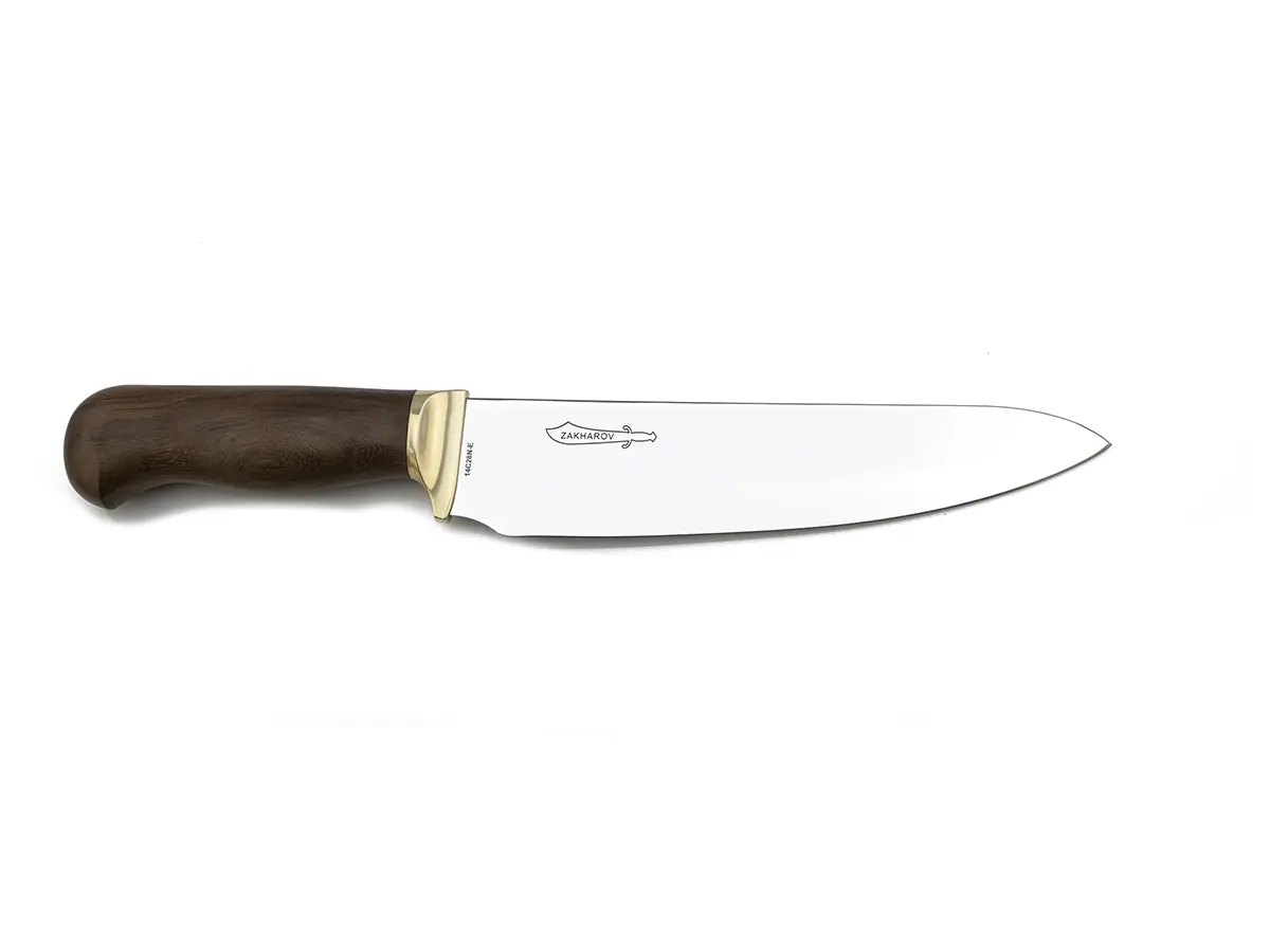 Faca para Churrasco e Cozinha 8" Zakharov Chef Tradição no Estojo de Madeira