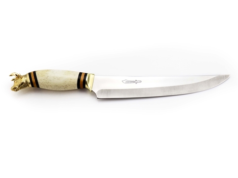 Garfo Artesanal p/ Churrasco Cabo em Osso 33cm - Zakharov