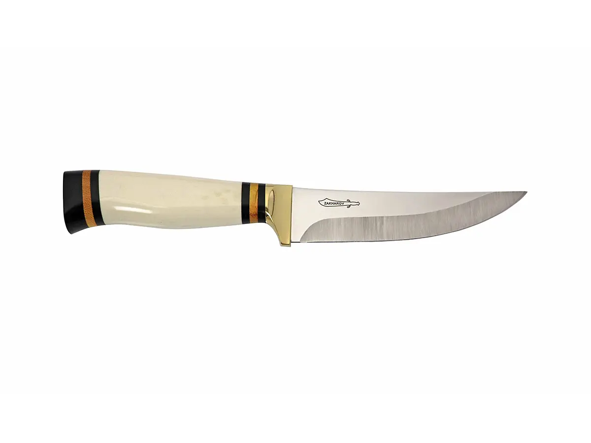 Faca para Churrasco e Cozinha 5" Zakharov Picanheira Petit Cabo de Osso no Estojo de Madeira