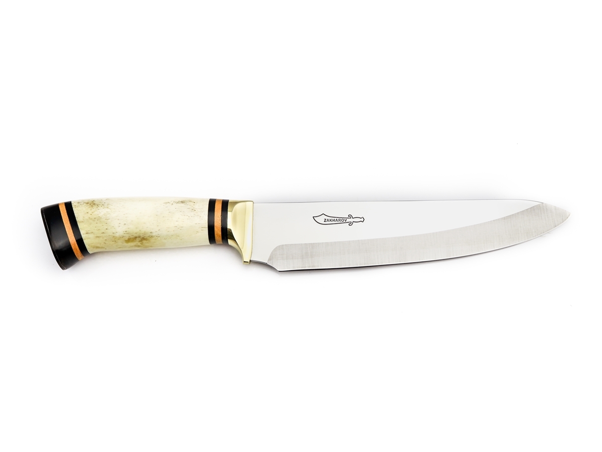 Garfo Artesanal p/ Churrasco Cabo em Osso 33cm - Zakharov