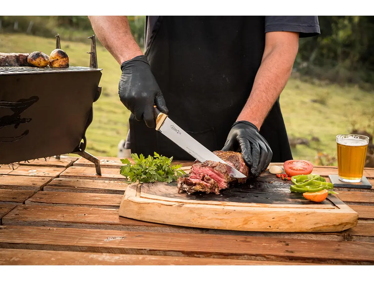 Faca para Churrasco 10" Zakharov Picanheira Plus Especial no Estojo de Madeira