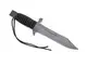 Faca Tática Zakharov Black BOE 8" na Bainha de Couro