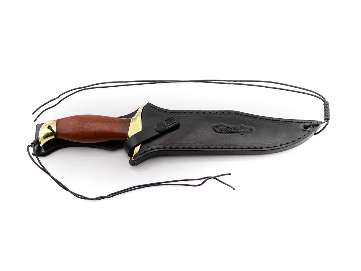 Faca Bowie Comando Zakharov 8” na Bainha de Couro