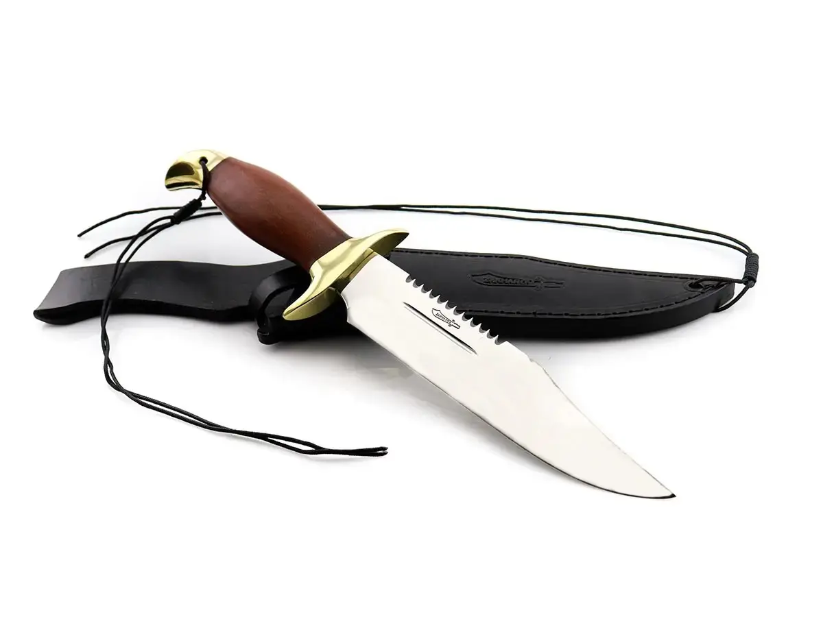 Faca Bowie Comando Zakharov 8” na Bainha de Couro