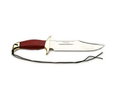 Faca Bowie Comando Zakharov 8” na Bainha de Couro