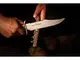 Faca Bowie Comando Zakharov 8” na Bainha de Couro