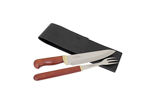 Garfo Artesanal p/ Churrasco Cabo em Osso 33cm - Zakharov