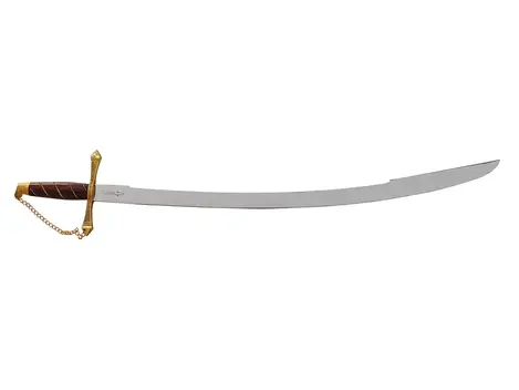 Espada Ucraniana 33" Zakharov Decorativa no Expositor de Madeira Para Parede