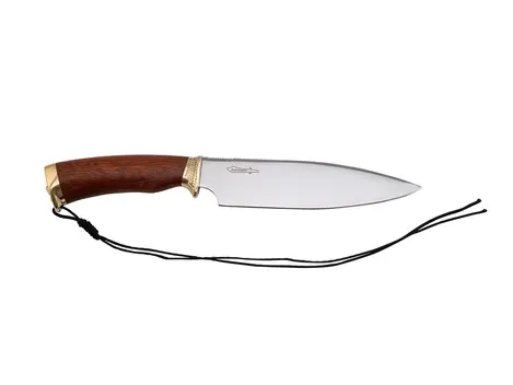Faca Esportiva Zakharov Hunter Bear 7” na Bainha de Couro