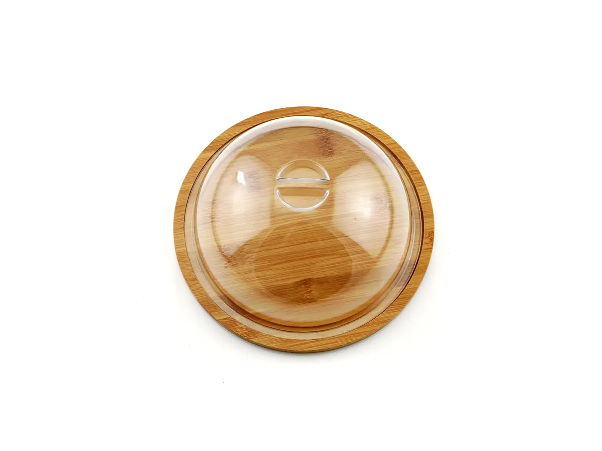Porta Queijo em Bambu - Ø 25 cm