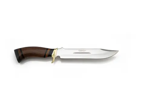 Faca Esportiva Zakharov Hunter Plus 7" na Bainha de Couro