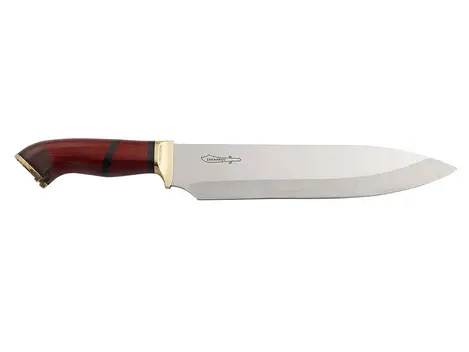 Faca para Churrasco 10" Zakharov Gaúcha Pata de Cavalo no Estojo de Madeira