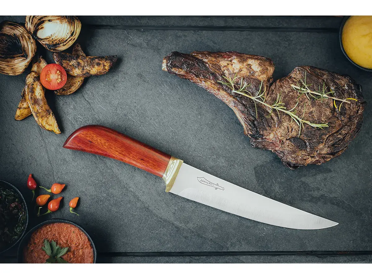 Faca para Churrasco 8" Zakharov Picanheira no Estojo de Madeira