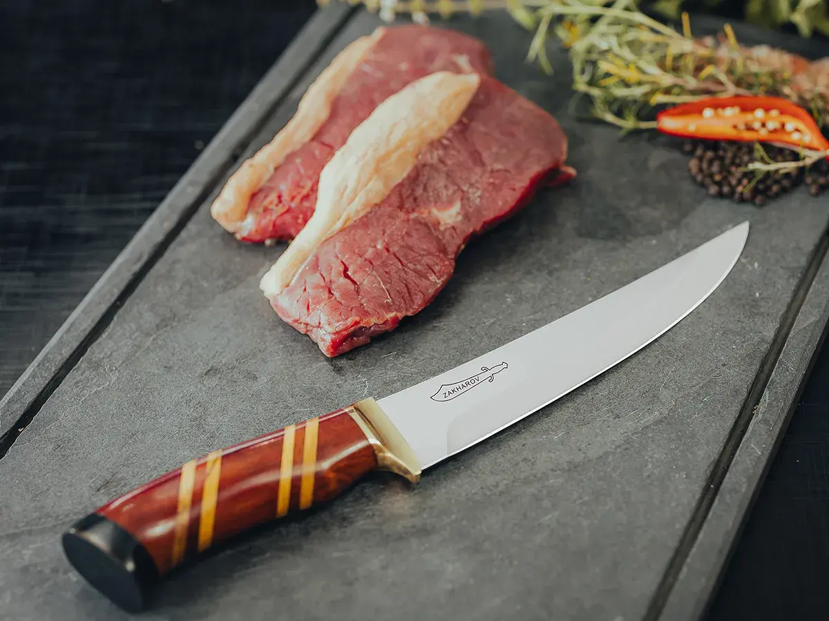 Faca para Churrasco 8" Zakharov Picanheira Especial no Estojo de Madeira