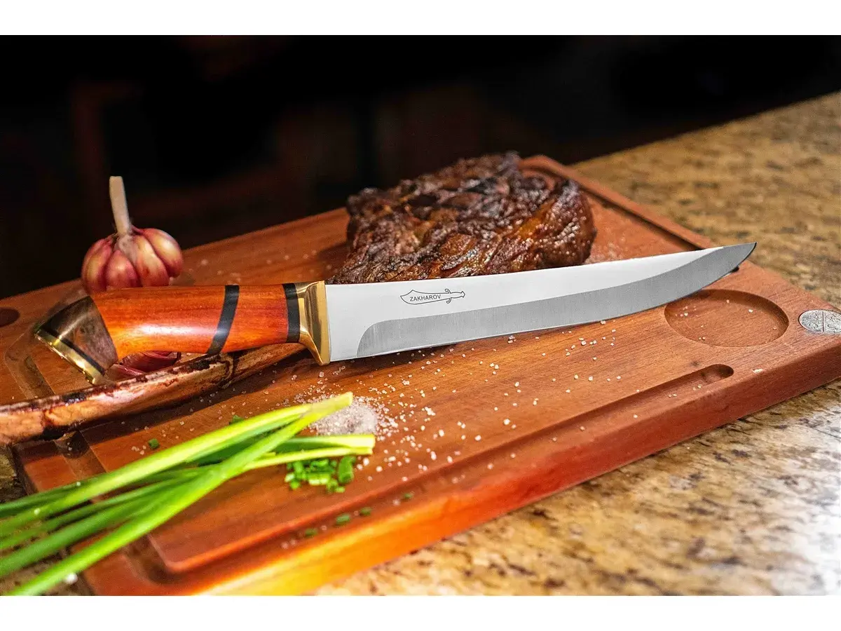 Faca para Churrasco 10" Zakharov Picanheira Plus Pata de Cavalo no Estojo de Madeira