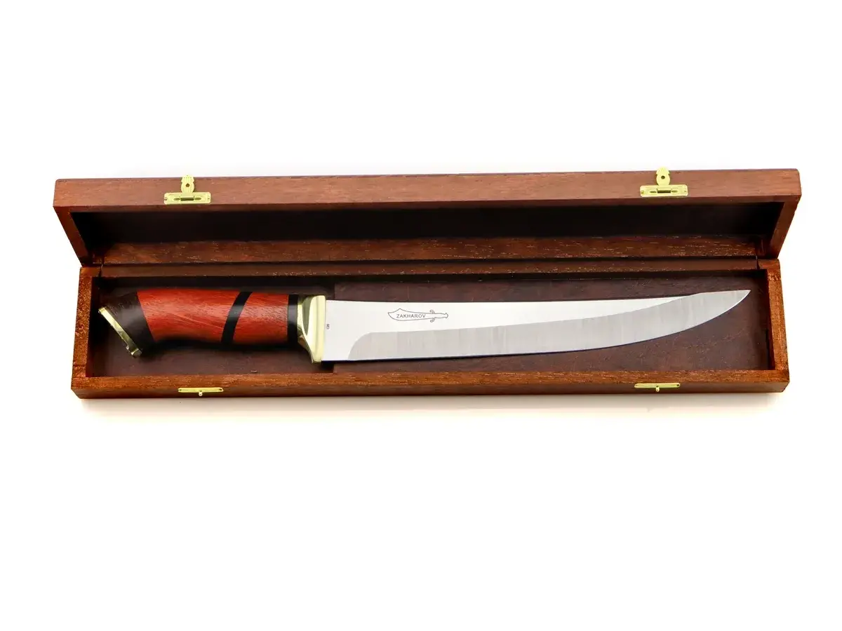 Faca para Churrasco 10" Zakharov Picanheira Plus Pata de Cavalo no Estojo de Madeira
