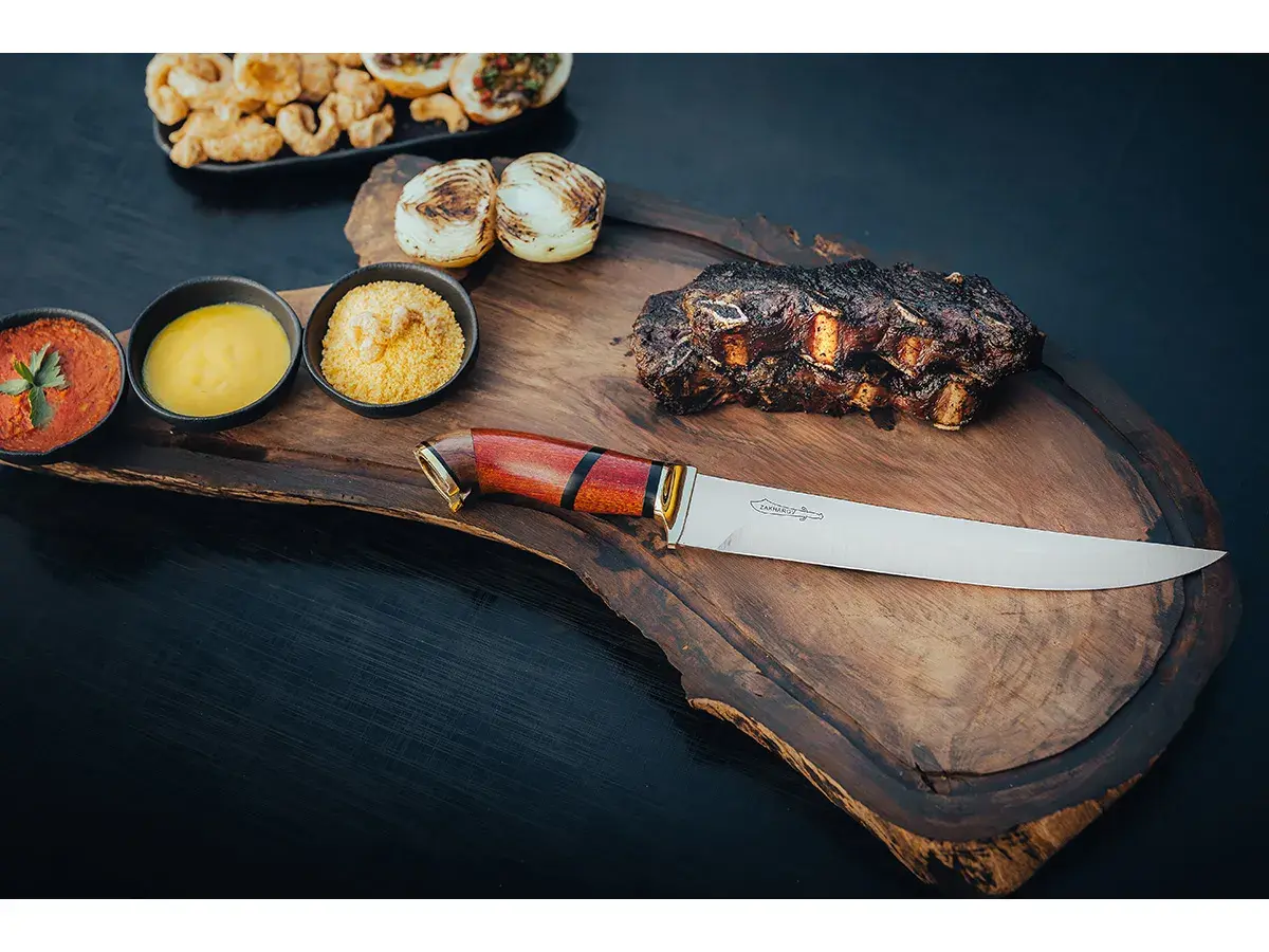 Faca para Churrasco 10" Zakharov Picanheira Plus Pata de Cavalo no Estojo de Madeira