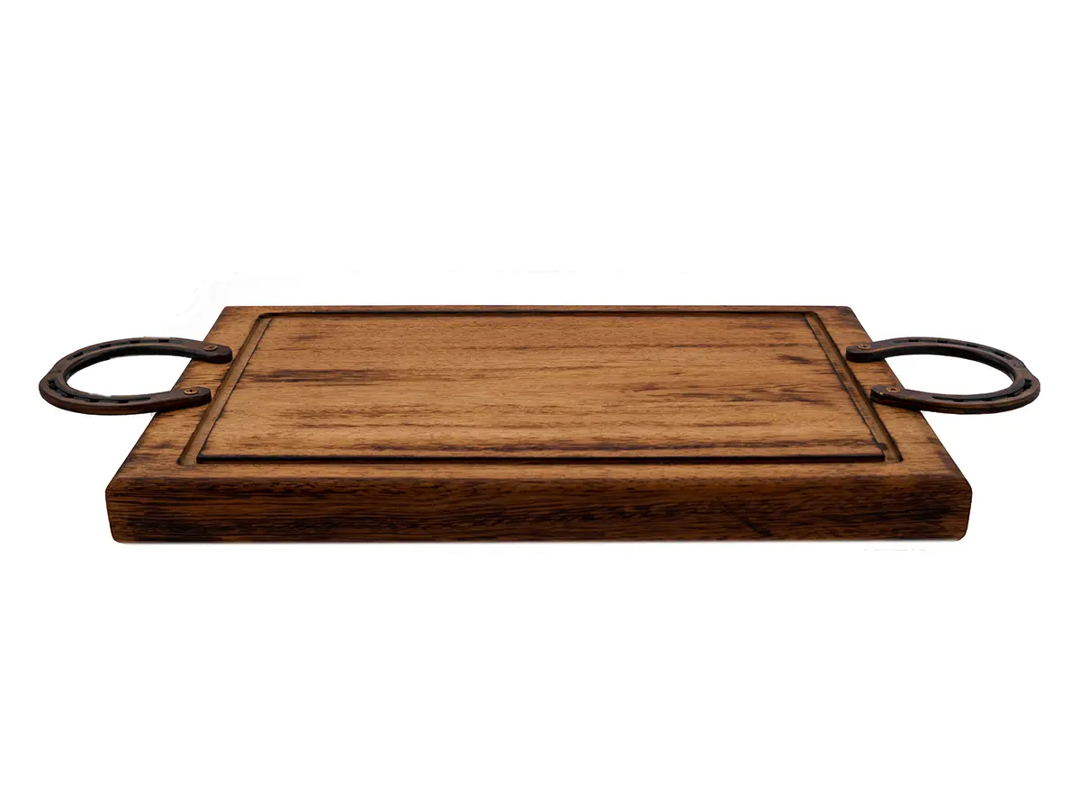 Tabua de Carne para Churrasco Alça Ferradura - 50x30cm