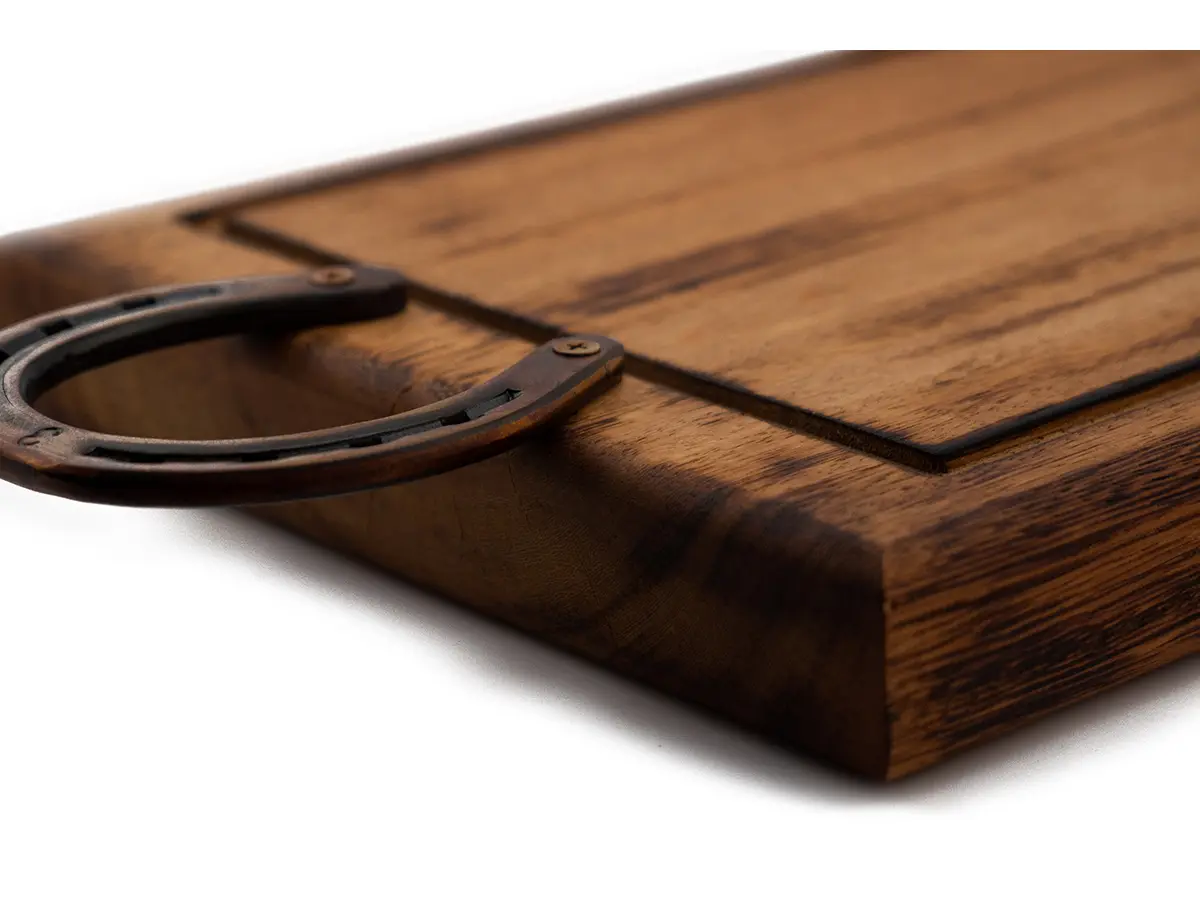 Tabua de Carne para Churrasco Alça Ferradura - 50x30cm