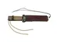 Faca Zakharov Curso de Policiamento Rural Versão Exclusiva PMDF na Bainha de Couro